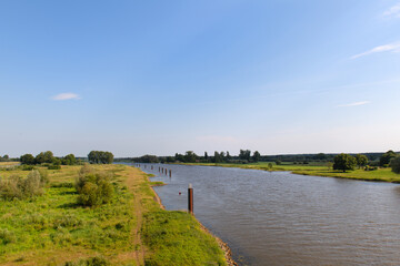 Fototapeta na wymiar River the IJssel in Holland