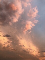 sunset in the sky