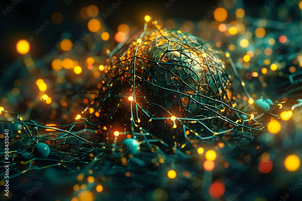 Poster experience the impact of artificial intelligence on data visualization, through a captivating wire n