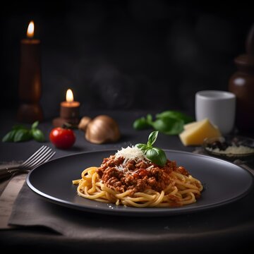 "Pasta Perfection: A Work of Culinary Art on a Fancy Plate" | Generative AI Artwork