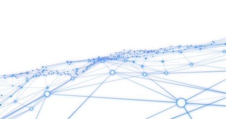 Digitally composite image of molecule structure