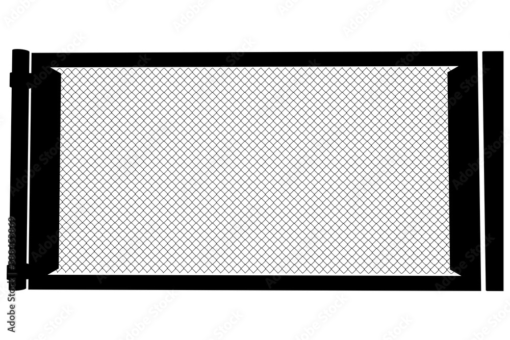 Poster digital composite image of fence