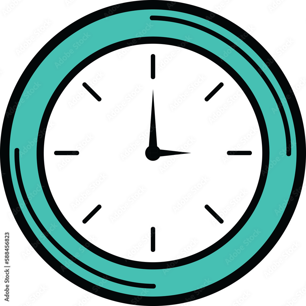 Poster digitally composite image of clock