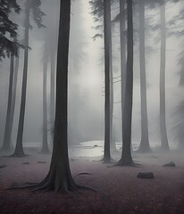 dark forest illustration