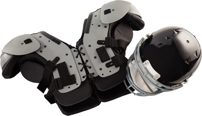 Chest protector with sports helmet