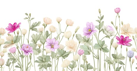Obraz na płótnie Canvas color illustration with flower theme