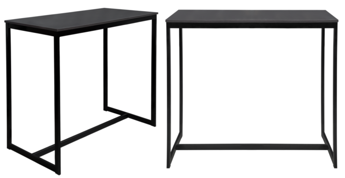 High bar table. Element of the interior. Isolated from the background