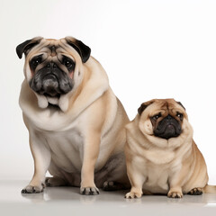 overweight obese dogs. AI generated content