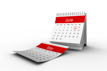 Event marked on June page of calendar