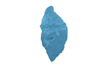 Digital image of turquoise rock formation