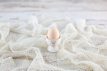 egg on a wooden background