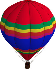 High angle view of hot air balloon 