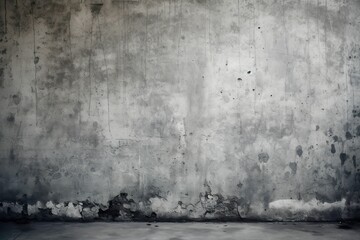 The grey concrete wall serves as the perfect urban grunge background, Generative AI