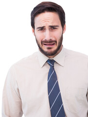 Portrait of a sad businessman