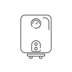 Boiler in the linear style icon.
