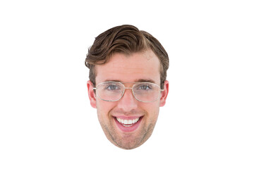Portrait of man wearing glasses