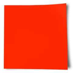 Keuken spatwand met foto Close-up of red adhesive note © vectorfusionart