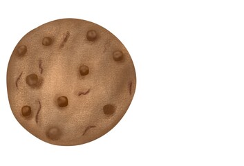 Drawing of homemade chocolate cookies