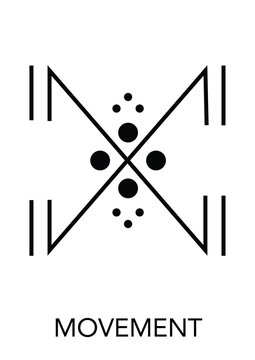 amazigh and berber sign for movement.