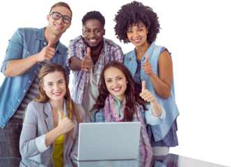 Fashion students working as a team 