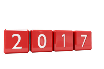 Digital image of cubes with numbers