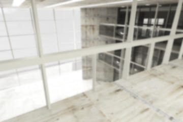 High angle view of empty hall