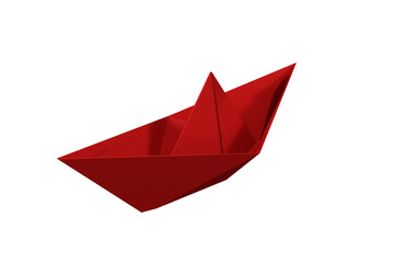 Red nautical vessel