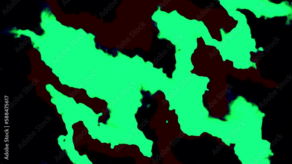 Poster spots of paint moving in wavy pattern. motion. plasma abstract spots in wavy patterns. plasma textur