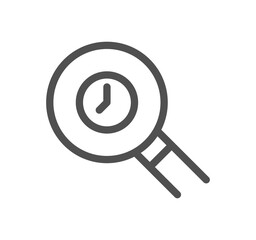 Time related icon outline and linear symbol.	
