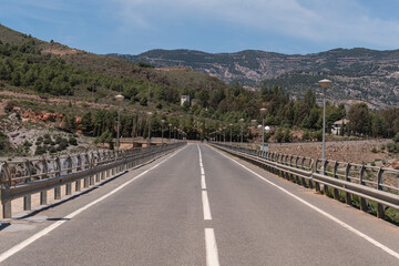 road in the mountains of southern Spain