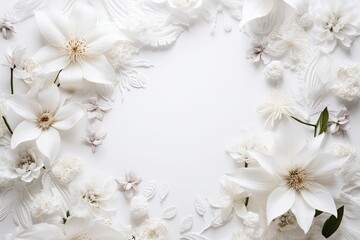 Stunning and subtle abstract background with beautiful flowers for variable use. Generative AI