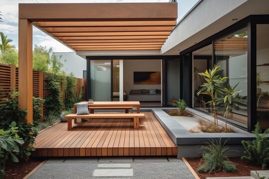 modern patio architecture