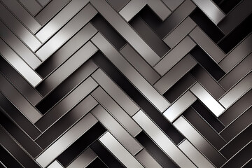 Abstract futuristic technology steel background. Trendy metallic surface design. Generative AI.
