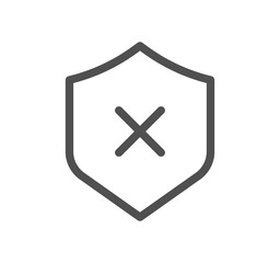 Obraz premium Reject related icon outline and linear symbol. 