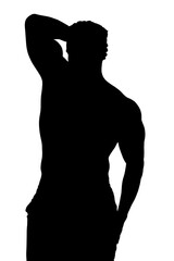 Athlete male posing
