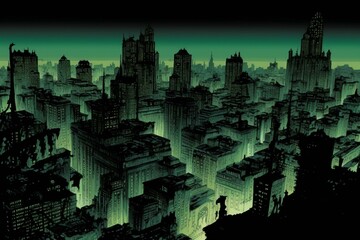 gotham city dark city Generative AI
