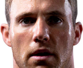 Athletic man after exercise