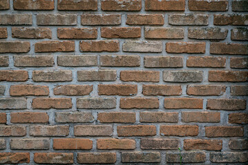 Parede velha de tijolos cerâmicos parede textura background gasta antiga construção rústica vermelha