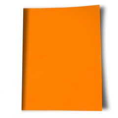 Orange blank paper