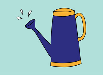 Illustration of a watering can
