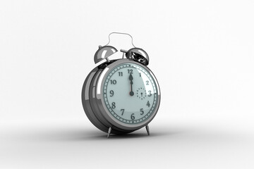 Alarm clock counting down to twelve