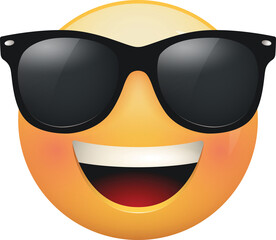 Sunglasses face emoji icon