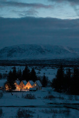 Polar night in Iceland
