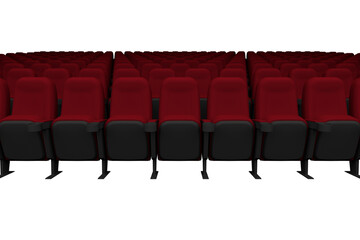 Digital image of empty theater chairs