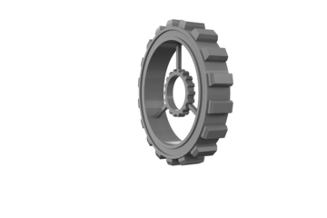 Close-up of cog and wheel