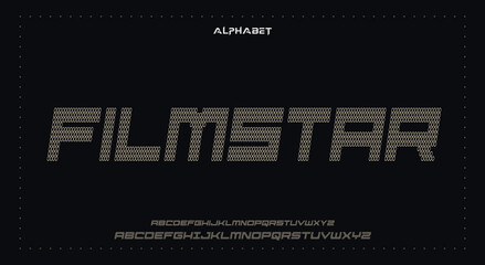 filmstarAbstract Fashion Best font alphabet. Minimal modern urban fonts for logo, brand, fashion, Heading etc. Typography typeface uppercase lowercase and number. vector illustration full Premium look