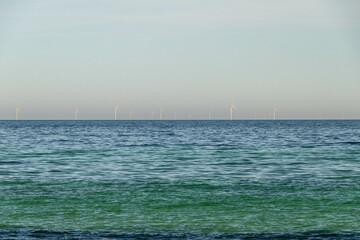 Obraz premium Impianto eolico nel mare del Nord