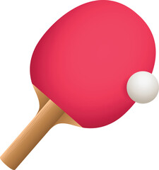 Table tennis bat and ball icon - obrazy, fototapety, plakaty