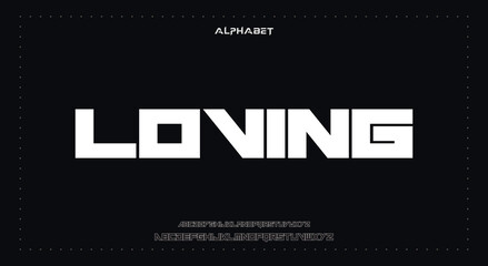 loving Abstract Fashion Best font alphabet. Minimal modern urban fonts for logo, brand, fashion, Heading etc. Typography typeface uppercase lowercase and number. vector illustration full Premium look