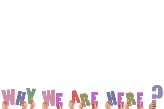 Cropped hands holding colorful alphabets forming question